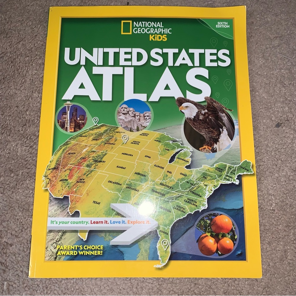 EUC National Geographic Kids US Atlas